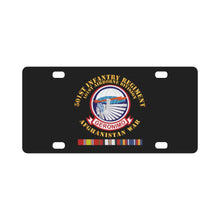 Load image into Gallery viewer, Army - 501st Infantry Regiment w AFGHAN SVC Classic License Plate