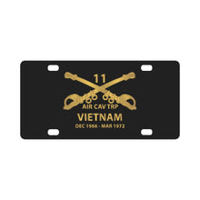 Load image into Gallery viewer, Helicopter Troop - Air Cav Troop - 11th ACR - Branch - Vietnam - Dec 66 - March 72 X 300 Classic License Plate