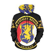 Load image into Gallery viewer, Men's All Over Print Hoodie (USA Size) (Model H13) - Army - 6th Cavalry Regiment w Br - Ribbon