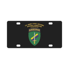 Load image into Gallery viewer, SOF - USACAPOC SSI w Txt Classic License Plate