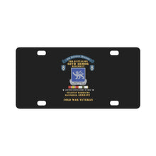 Load image into Gallery viewer, 8th Infantry Division Scroll - 3rd Bn 68th Armor Regiment - Sullivan Barracks, Mannheim Germany - Co Classic License Plate