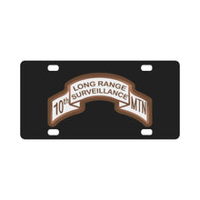 Load image into Gallery viewer, Scroll - 10th Mountain Infantry Division LRS Desert Classic License Plate