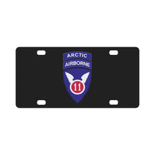 Load image into Gallery viewer, 11th Airborne Division w Arctic Tab wo Txt X 300 Classic License Plate
