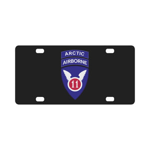11th Airborne Division w Arctic Tab wo Txt X 300 Classic License Plate