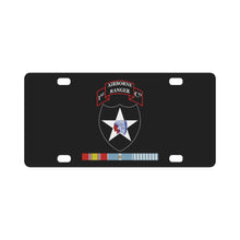 Load image into Gallery viewer, 1st Ranger Infantry Co - 2nd ID SSI w KOREA SVC X 300 Classic License Plate
