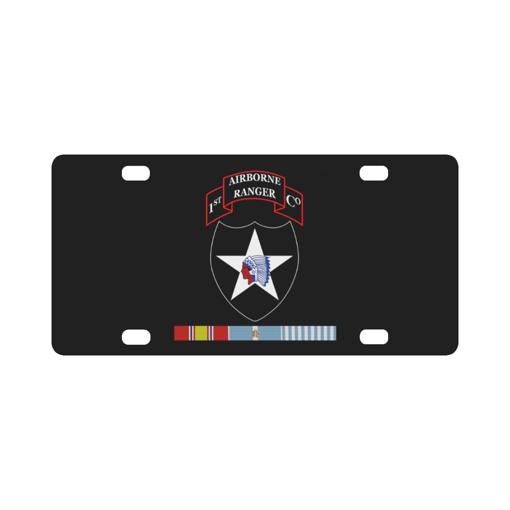 1st Ranger Infantry Co - 2nd ID SSI w KOREA SVC X 300 Classic License Plate