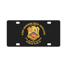Load image into Gallery viewer, Army - 83rd Armored Field Artillery Bn - 9th Armor Div - WWII Classic License Plate