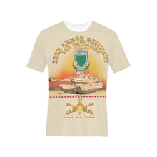 Load image into Gallery viewer, 3rd Bn 33rd Armor Branch w 33rd Armor PICKLES DUI - MEN OF WAR w Fire - AOP - Men's (Model T63)