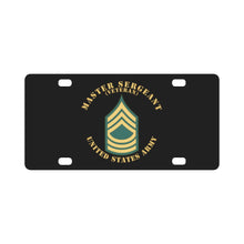 Load image into Gallery viewer, Army - Master Sergeant - MSG - Veteran - Flat X 300 Classic License Plate