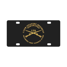 Load image into Gallery viewer, 179th Infantry - OKARNG - Inf Branch X 300 Classic License Plate