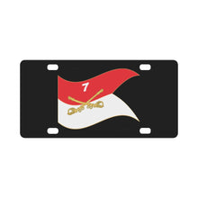 Load image into Gallery viewer, Army - 7th Cavalry Regiment - Guidon - Waving X 300 Classic License Plate