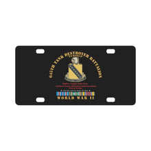 Load image into Gallery viewer, 645th Tank Battalion - Furious - Rolling Thunder - w DUI WWII EU SVC Classic License Plate