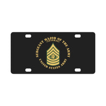 Load image into Gallery viewer, Army - Sergeant Major of the Army - SMA - Veteran - Flat X 300 Classic License Plate