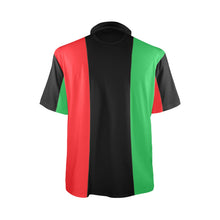 Load image into Gallery viewer, Charlies Polo Golf Shirt - Forest Green - Red Black Green Panel - Right