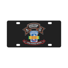 Load image into Gallery viewer, SSI - Vietnam - N Co 75th Ranger - 173rd Airborne Brigade - VN Ribbon - LRSD X 300 Classic License Plate