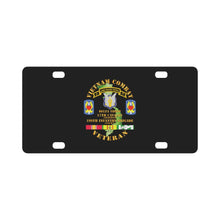 Load image into Gallery viewer, Vietnam Combat Veteran w D Troop - 17th Cav - 199th Inf Bde W SVC Classic License Plate
