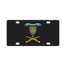 Load image into Gallery viewer, Army - 91st Infantry Division w Br - SSI - Ribbon X 300 Classic License Plate