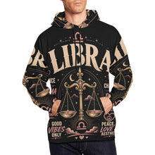 Load image into Gallery viewer, Libra - balance and cosmic elegance Men's All Over Print Hoodie (USA Size)