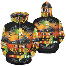 Load image into Gallery viewer, Men's All Over Print Hoodie (USA Size) (Model H13) - Vietnam Combat Vet - UH-34D Sea Horse w VN SVC