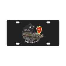 Load image into Gallery viewer, Army - 1st Stryker Bde - 25th ID - Arctic Wolves - White w Stryker wo Div Classic License Plate