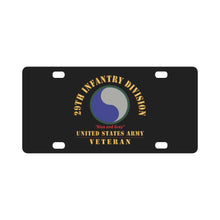 Load image into Gallery viewer, Army - SSI - 29th Infantry Division - Blue and Gray- US Army Veteran X 300 Classic License Plate