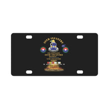 Load image into Gallery viewer, 2nd Bn 39th Infantry - 9th Infantry Div - Ft Lewis, WA - Fighting Falcons w COLD SVC X 300 Classic License Plate