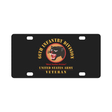 Load image into Gallery viewer, Army - SSI - 66th Infantry Division - Black Panther Division - US Army Veteran X 300 Classic License Plate