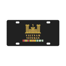 Load image into Gallery viewer, Army - 1st Engineer Battalion - ENG Branch - Vietnam Vet w VN SVC X 300 Classic License Plate