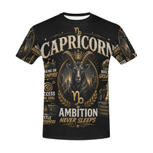 Load image into Gallery viewer, Capricorn - ambition and empire Men's All Over Print Crew Neck T-Shirt