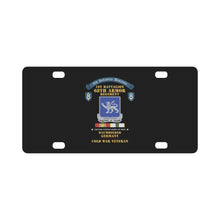 Load image into Gallery viewer, 8th Infantry Division Scroll - 1st Bn 68th Armor Regiment - Baumholder Germany - Cold War Vet w COLD Classic License Plate