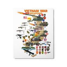 Load image into Gallery viewer, Glossy Metal prints - Map - Vietnam Units -with Wpns - Equipment