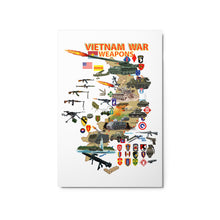 Load image into Gallery viewer, Glossy Metal prints - Map - Vietnam Units -with Wpns - Equipment
