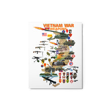 Load image into Gallery viewer, Glossy Metal prints - Map - Vietnam Units -with Wpns - Equipment