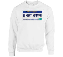 Load image into Gallery viewer, Govt - License - Wv - Almost Heaven Classic T Shirt, Crewneck Sweatshirt, Hoodie, Long Sleeve