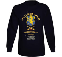 Load image into Gallery viewer, Army - 6th Acr W Cav Br Ft Knox Kentucky - 1980-1981 W M60 Green Camo - Red Txt X 300 Classic T Shirt, Crewneck Sweatshirt, Hoodie, Long Sleeve