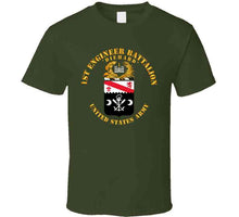 Load image into Gallery viewer, Army - Coa - 1st Engineer Battalion - Diehard Classic T Shirt, Crewneck Sweatshirt, Hoodie, Long Sleeve
