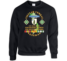 Load image into Gallery viewer, Vietnam Combat Infantry Veteran W 1st Bn 35th Inf - 4th Id Ssi X 300 T Shirt
