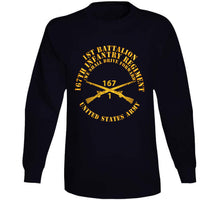 Load image into Gallery viewer, Army - 1st Bn, 167th Infantry - We Shall Drive Forward - Inf Branch X 300 Classic T Shirt, Crewneck Sweatshirt, Hoodie, Long Sleeve