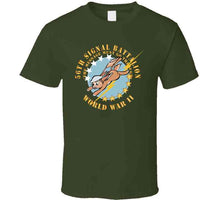 Load image into Gallery viewer, Army - 56th Signal Battalion W Emblem - (the Message Must Go Through) - Wwii X 300 Classic T Shirt, Crewneck Sweatshirt, Hoodie, Long Sleeve