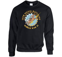 Load image into Gallery viewer, Army - 56th Signal Battalion W Emblem - (the Message Must Go Through) - Wwii X 300 Classic T Shirt, Crewneck Sweatshirt, Hoodie, Long Sleeve