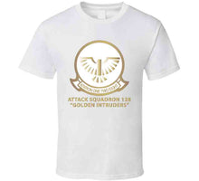 Load image into Gallery viewer, Attack Squadron 128 - Golden Intruders - White W Text X 300 Classic T Shirt, Crewneck Sweatshirt, Hoodie, Long Sleeve