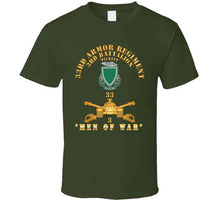 Load image into Gallery viewer, 3rd Bn 33rd Armor Branch W 33rd Armor Pickles Dui - Men Of War - X 300 Classic T Shirt, Crewneck Sweatshirt, Hoodie, Long Sleeve