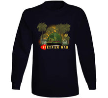 Load image into Gallery viewer, Vietnam Era Helmet Cover - Me Love You Long Time Gi W Jungle - Fire W Txt X 300 (1) Classic T Shirt, Crewneck Sweatshirt, Hoodie, Long Sleeve