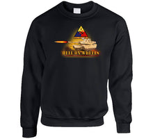 Load image into Gallery viewer, Army - 2nd Armored Division - M1a1 Tank - Hell On Wheels W Fire X 300 Classic T Shirt, Crewneck Sweatshirt, Hoodie, Long Sleeve