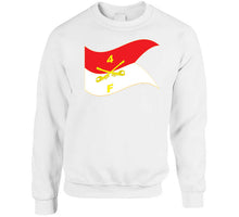 Load image into Gallery viewer, F Troop, 4th Cavalry Regiment - Guidon - Gold - Waving Classic T Shirt, Crewneck Sweatshirt, Hoodie, Long Sleeve