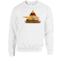 Load image into Gallery viewer, Army - 2nd Armored Division - M1a1 Tank - Hell On Wheels W Fire X 300 Classic T Shirt, Crewneck Sweatshirt, Hoodie, Long Sleeve