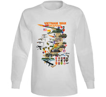 Load image into Gallery viewer, Map - Vietnam Units with Wpns - Equipment Classic T Shirt, Crewneck Sweatshirt, Hoodie, Long Sleeve