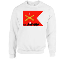 Load image into Gallery viewer, Union Army - Bravo Battery 1st Rhode Island Light Artillery With Guidon In Back Classic T Shirt, Crewneck Sweatshirt, Hoodie, Long Sleeve