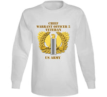 Load image into Gallery viewer, Army - Emblem - Warrant Officer 5 - Cw5 W Eagle - Veteran Classic T Shirt, Crewneck Sweatshirt, Hoodie, Long Sleeve