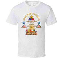 Load image into Gallery viewer, Cold War Vet - 4th Armored Group - Frankfurt Germany W Fire - V Corps, 7th Us Army Ssi W Dui - Cold X 300 Classic T Shirt, Crewneck Sweatshirt, Hoodie, Long Sleeve